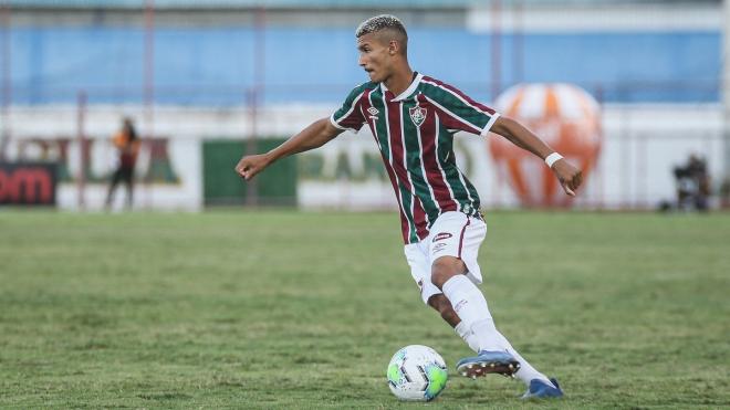 Jefté Da Silva, durante un partido con el Fluminense (Foto: Twitter).