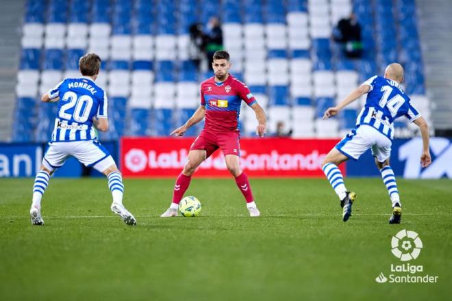 Lance del Real Sociedad-Elche en el Reale Arena (Foto: LaLiga).