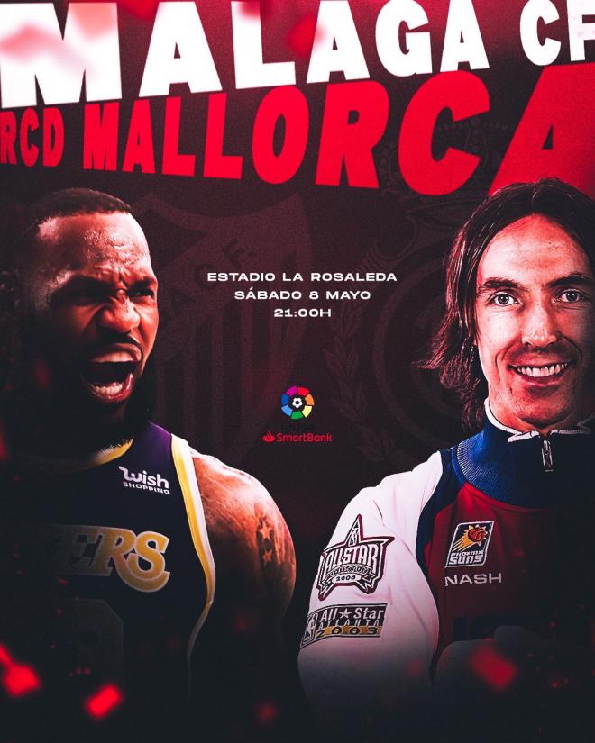 Cartel del Mallorca para el partido en Málaga (Foto: RCD Mallorca).