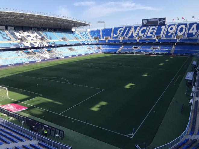 La Rosaleda, estadio del Málaga CF.