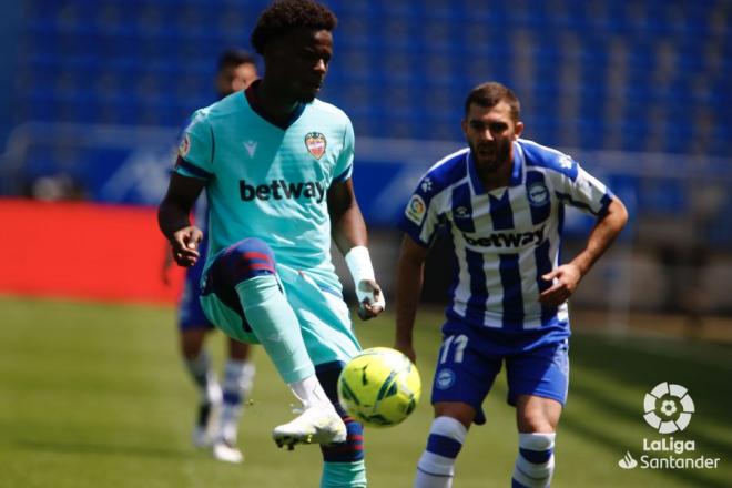 Malsa, durante el Alavés-Levante (Foto: LaLiga).