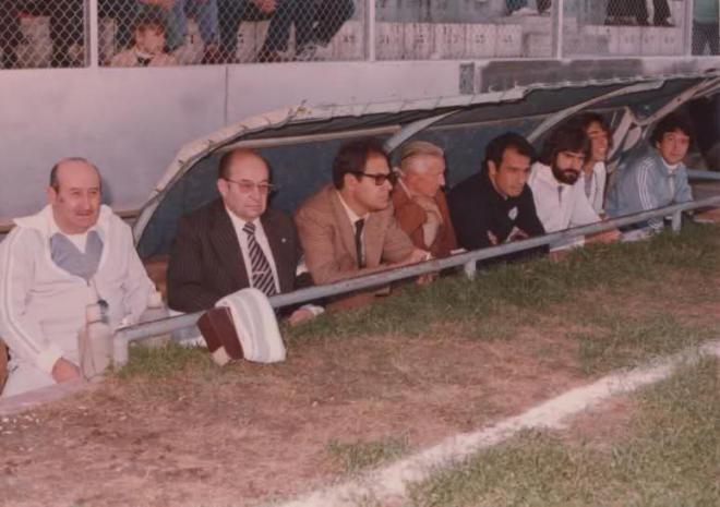 Dionisio Franco, a la izquierda, con Arturo Caracuel y Ferrer Lariño.
