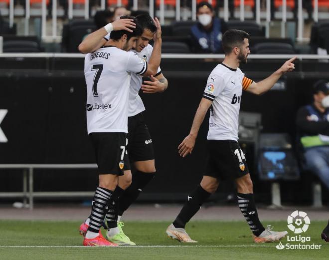 La afición contenta con su equipo y con Voro (Foto: LaLiga)