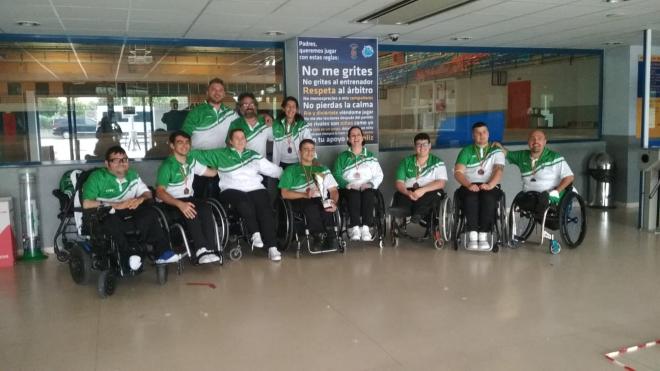 Selección andaluza de rugby en silla de ruedas.