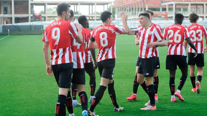 El Bilbao Athletic de Joseba Etxeberria afronta ya el play off de ascenso (Foto: Athletic Club).