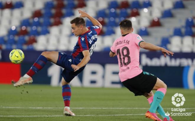 De Frutos en el Levante-FC Barcelona. (Foto: LaLiga)