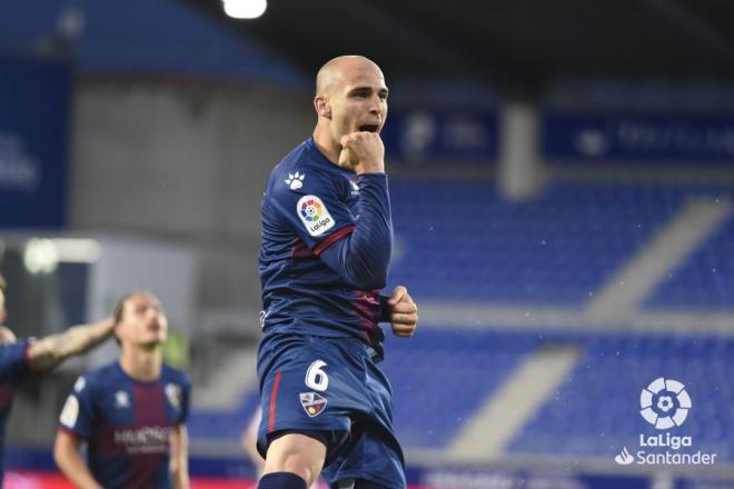 Sandro celebra su gol ante el Athletic.