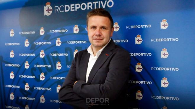 Nacho Lourido, director del departamento de tecnología analítica y deportiva del Dépor (Foto: RC Deportivo)