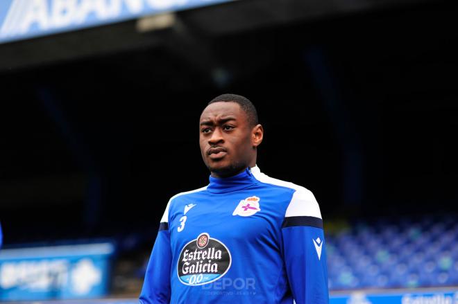 Mujaid Sadick antes de un entrenamiento en Riazor (Foto: RCD).