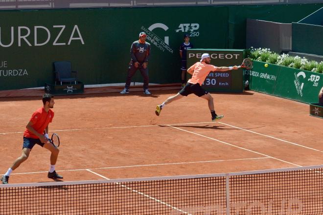 Un partido de dobles en el ATP de Ginebra (Foto: G. OPEN)