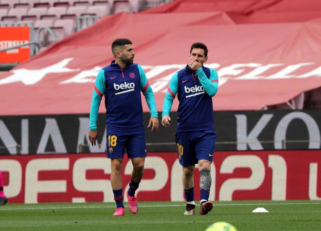 Jordi Alba quiere continuar en el Barça y Laporta ya lo sabe (Foto: Cordon Press).