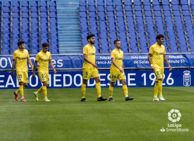Varios jugadores, antes del partido (Foto: LaLiga).