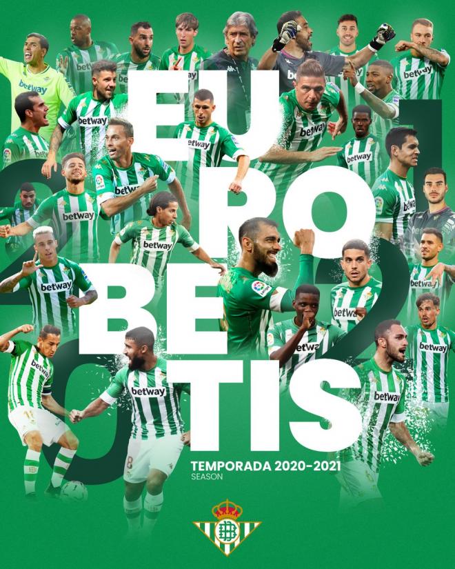 Imagen del cartel del Betis.
