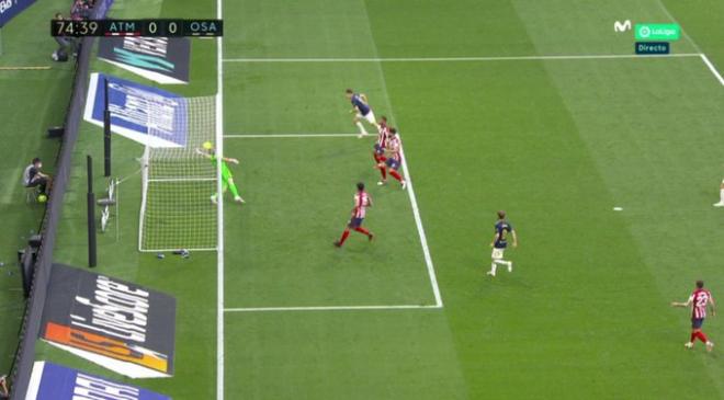 El gol de Budimir concedido por el VAR en el Atlético de Madrid-Osasuna.