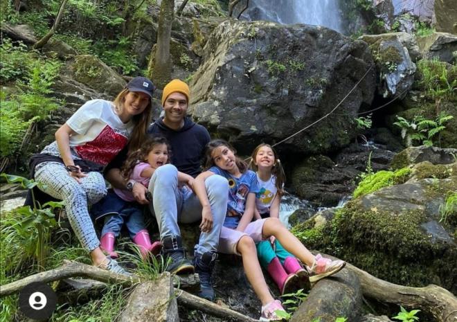 Miku junto a su familia en la Ribeira Sacra (Foto: mikufedor7)