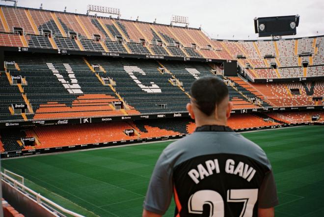 Papi Gavi estará fuera de Mestalla esta sábado 21 de mayo (Foto: VCF Media)