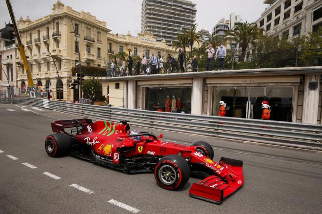 Leclerc, en el GP Mónaco.