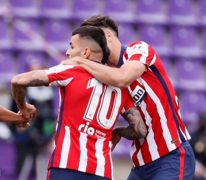 Correa festeja el gol del empate en Valladolid (Foto: LaLiga).