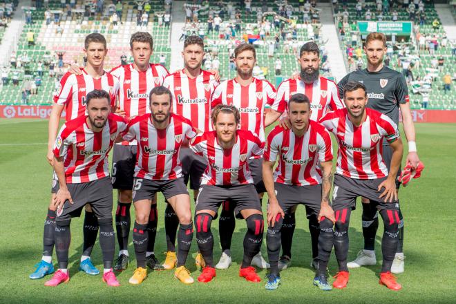 El once de Marcelino este sábado ante el Elche CF (Foto: Athletic Club).