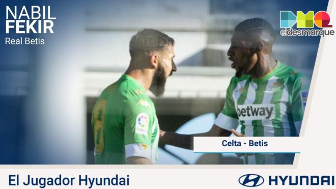 Nabil Fekir, jugador Hyundai del Celta-Betis.