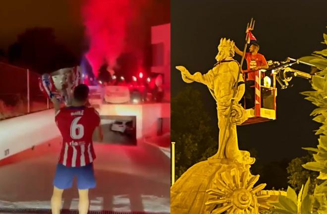 Capturas de la celebración de Koke.