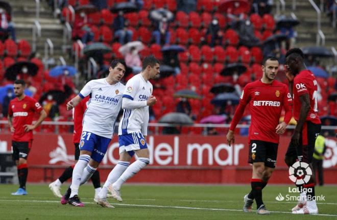 Zanimacchia celebra su gol en el Mallorca-Zaragoza (Foto: LaLiga).