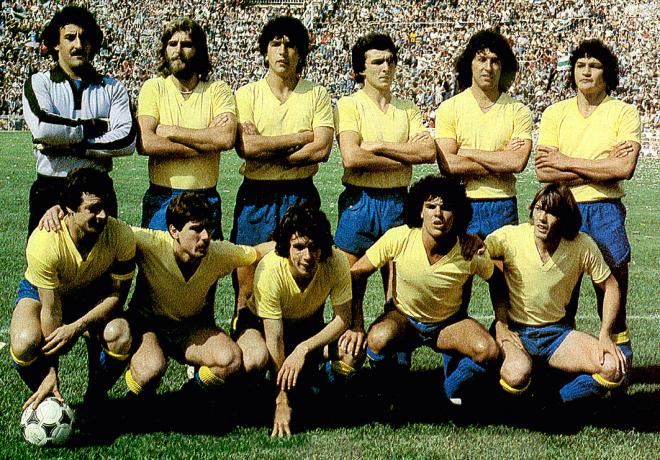 El once del Cádiz en el histórico partido de Elche.