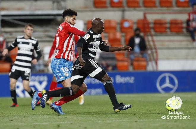 Chris Ramos, en el duelo del CD Lugo ante el FC Cartagena (Foto: LaLiga).