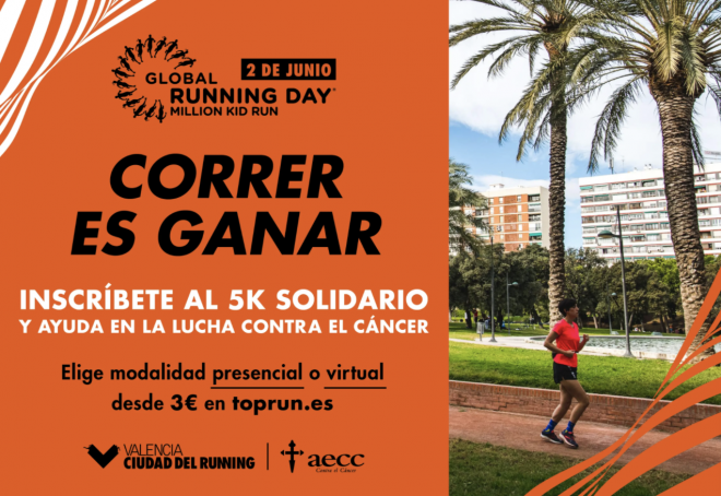 Valencia Ciudad del Running y AECC Valencia unen fuerzas por un Global Running Day 100% solidario