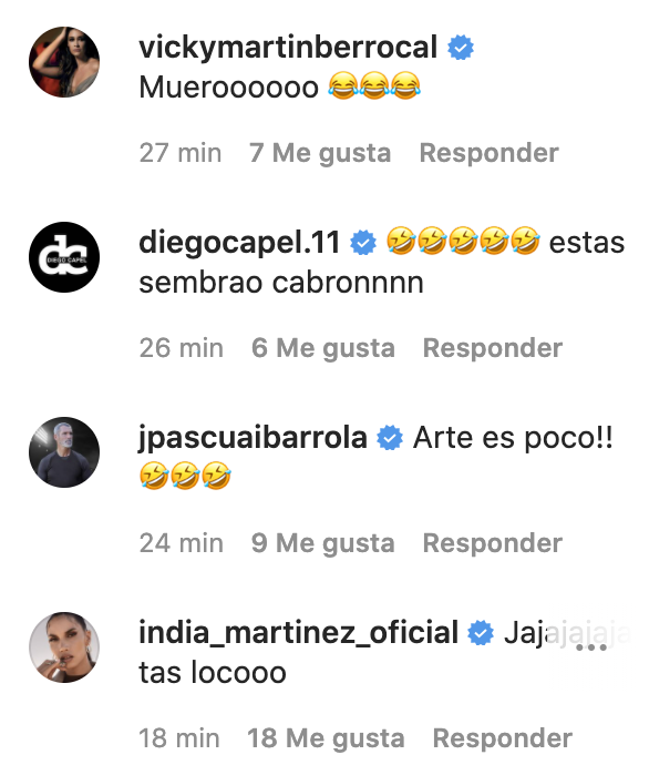 Las reacciones en Instagram al baile de Joaquín con tacones.