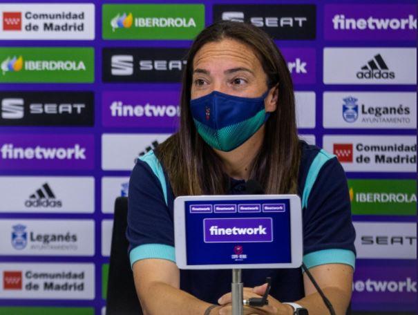 María Pry en la rueda de prensa previa a las semifinales de la Copa de la Reina. (Foto: Levante UD)