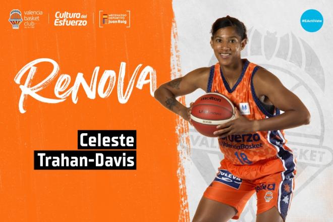 Celeste Trahan-Davis renueva con Valencia Basket