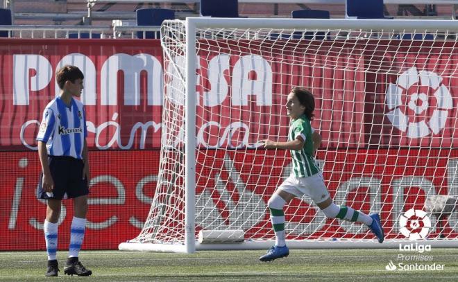 Fer celebra un gol ante la Real Sociedad (Foto: LaLiga).