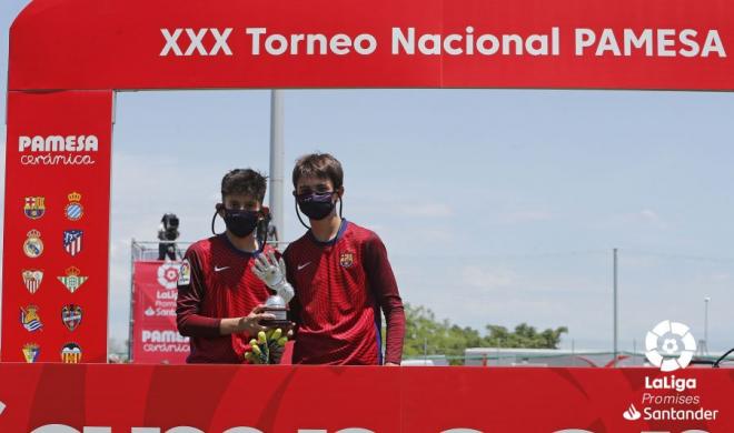 Los dos porteros del Barça premiados en LaLiga Promises (Foto: LaLiga)