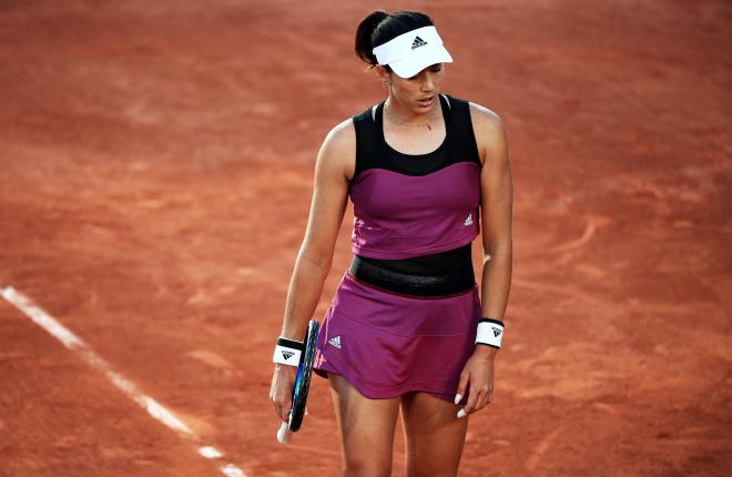 Garbiñe Muguruza, en Roland Garros (Foto: EFE).