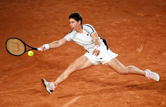 Carla Suárez, en Roland Garros (Foto: EFE).