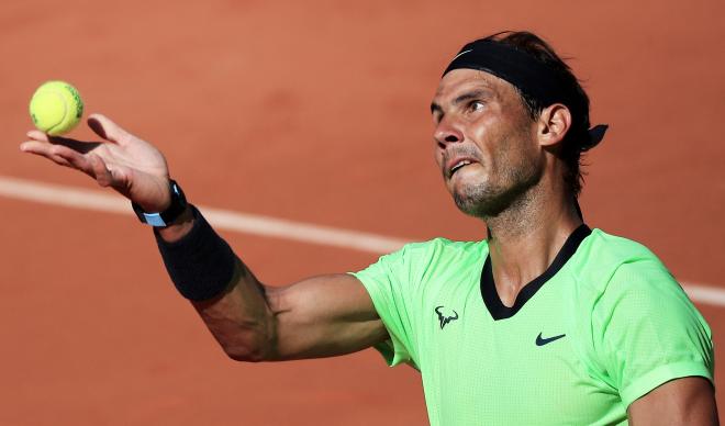 Rafa Nadal, en Roland Garros (Foto: EFE).