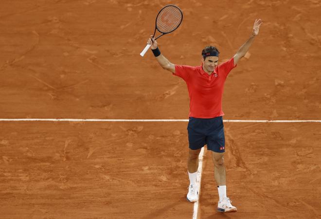 Federer, en Roland Garros (Foto: EFE).