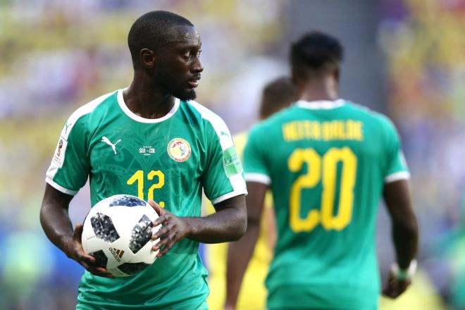 Youssef Sabaly, con la selección de Senegal.