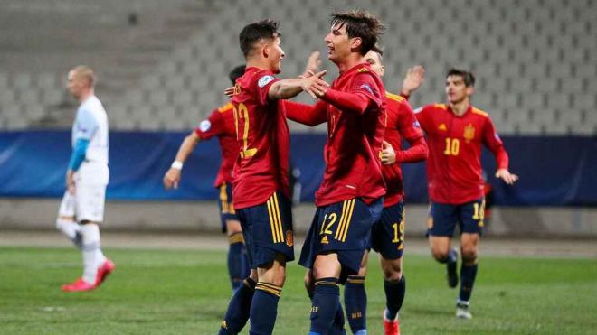 La selección sub21 de España en el Europeo sub21 (Foto: REUTERS).