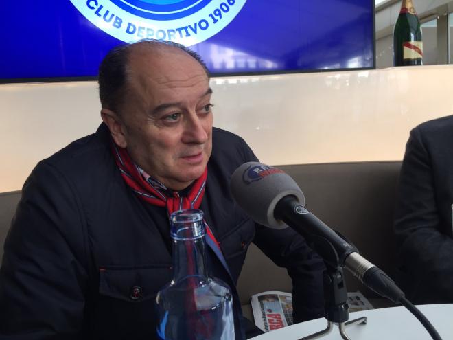 Barros Botana, delegado del Deportivo, en una entrevista en Radio MARCA (Foto: Radio MARCA).