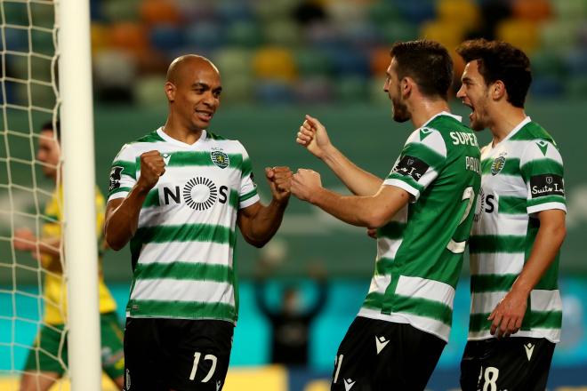 Joao Mario celebra un gol con el Sporting de Portugal (Foto: Cordon Press).
