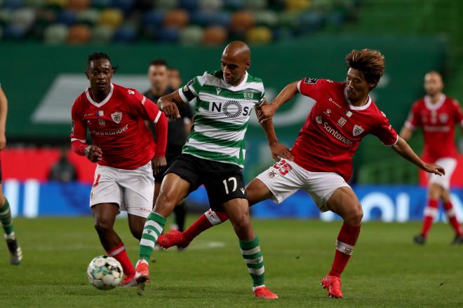Joao Mario, en un partido con el Sporting de Portugal (Foto: Cordon Press). .