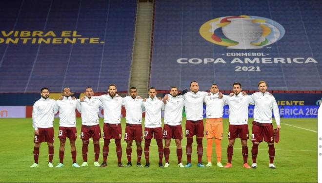 Once inicial de Venezuela ante Brasil para el primer partido de la Copa América 2021 (Foto: CONMEB