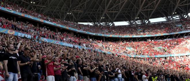 El Puskas Arena, abarrotado para el Hungría-Portugal (Foto: EFE).