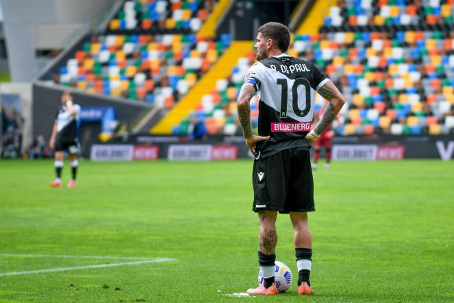 Rodrigo de Paul celebra un gol con Udinese (Foto: Cordon Press).