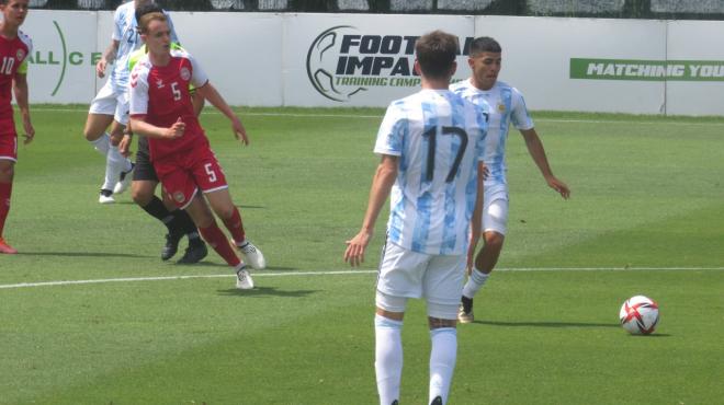 Selección Argentina Sub 23 contra Dinamarca (Foto: AFA)
