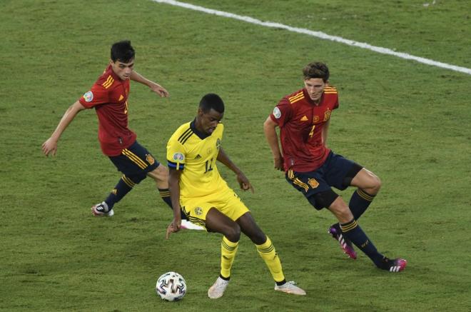 Alexander Isak, durante el partido de España ante Suecia (Foto: Kiko Hurtado).