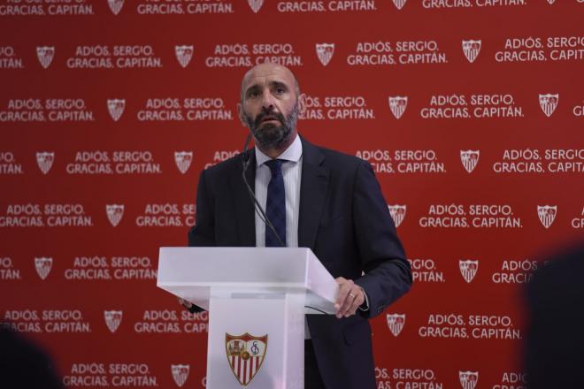 Monchi, en la despedida de Escudero (Foto: Kiko Hurtado).
