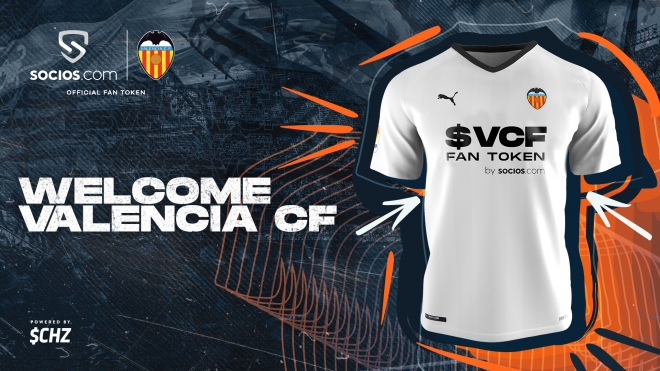 Nueva camiseta del Valencia CF que lucirá sus criptomonedas
